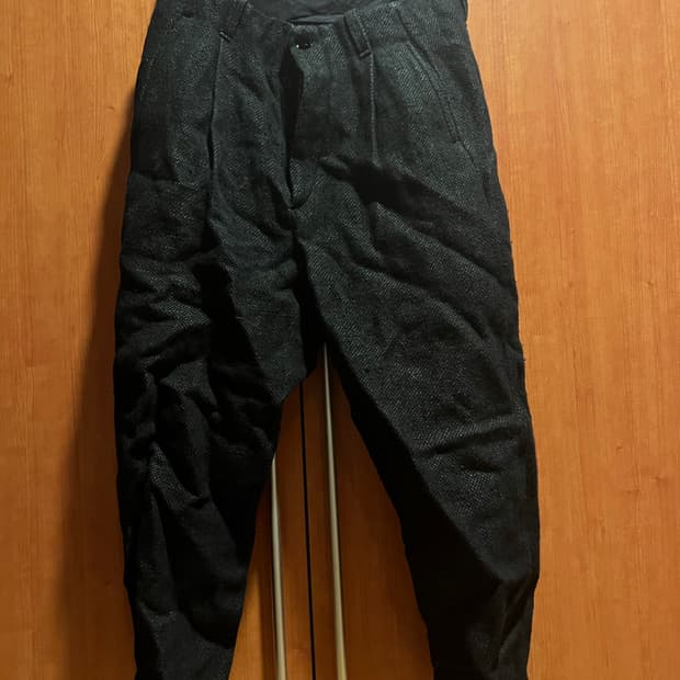 클라시카 헤비리넨울 크롭펜츠