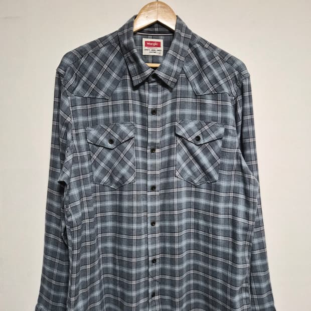 랭글러Wrangler 체크 웨스턴 셔츠 L사이즈 - S336