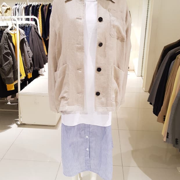 스튜디오톰보이 28만 헤링본마 셔츠형자켓 새옷