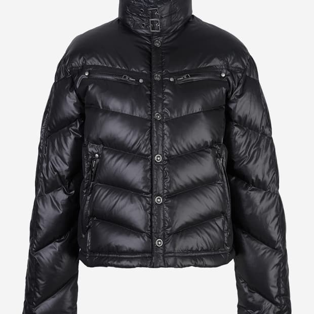 세릭 버클 패딩 블랙