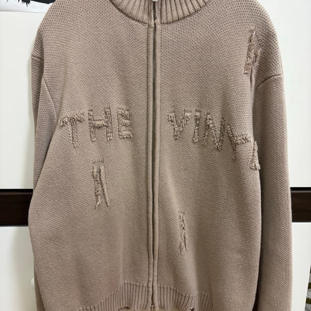 더바이닐하우스 니트집업 M