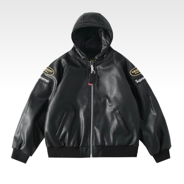 슈프림 벤슨 가죽자켓 L