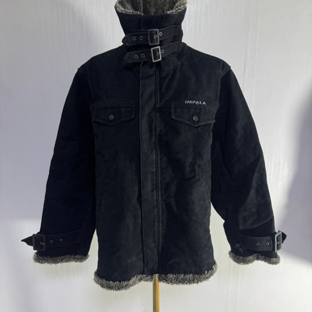 Impala 퍼 트리밍 워크 자켓 y2k vkei 마네킹샷 추가