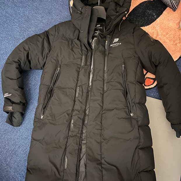 거위털 빈폴 스포츠 롱패딩 100