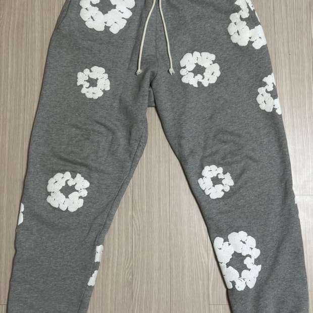 데님티어스 코튼 리쓰 조거팬츠 바지 M사이즈 그레이