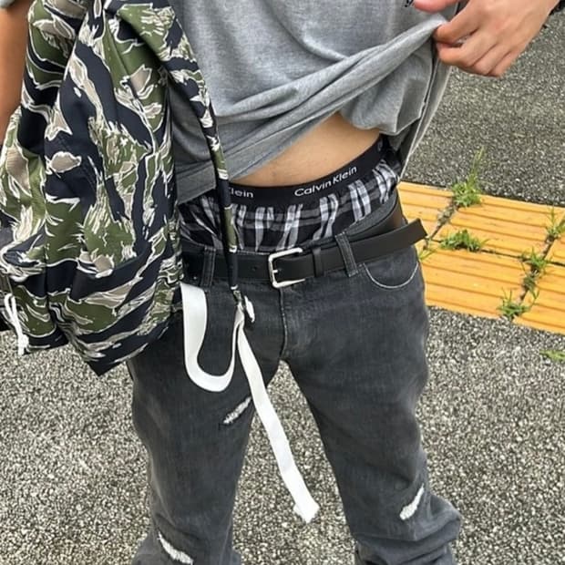 2002 네이버후드 셀비지 데님 블랙