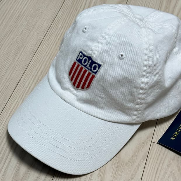 폴로 랄프로렌 화이트 볼캡