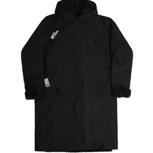 오호스 투웨이 나일론 퍼 코트