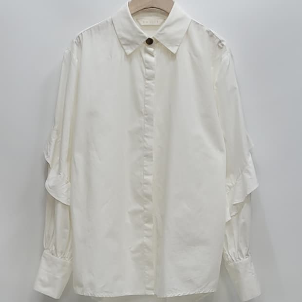 EGOIST 에고이스트 프릴 블라우스 셔츠 / 여 FREE 화이트
