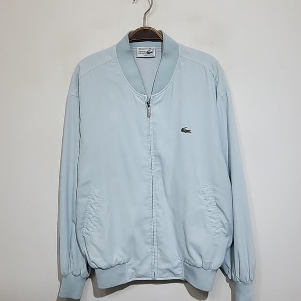 (100) 라코스테 블루종 점퍼 하늘색 로고 자켓 캐주얼 