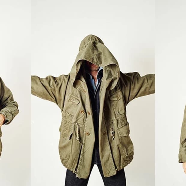Kapital k.p.a.m wax cotton ring coat