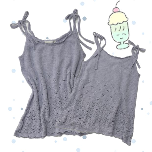 💟 젤라또피케 펀칭 히메갸루 슬리브리스💟 홈웨어 레이어드 연보라