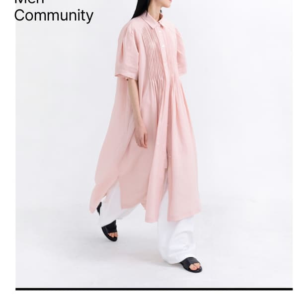 유노이아 모네 원피스 드레스 핑크 m