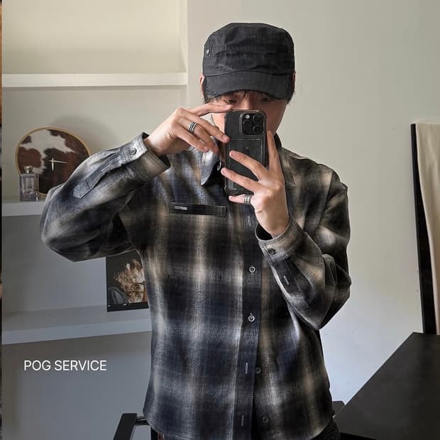 [3] 포그서비스 시스템 체크 셔츠