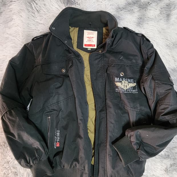 CAMP.5 마린 항공 점퍼 블랙