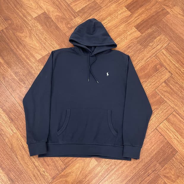 폴로 네이비 후드티