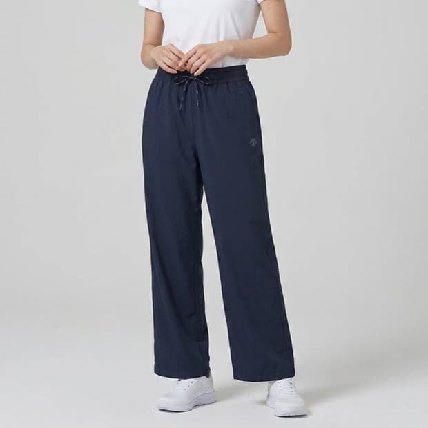 [27]데상트 쉬폰 우븐 와이드핏 팬츠