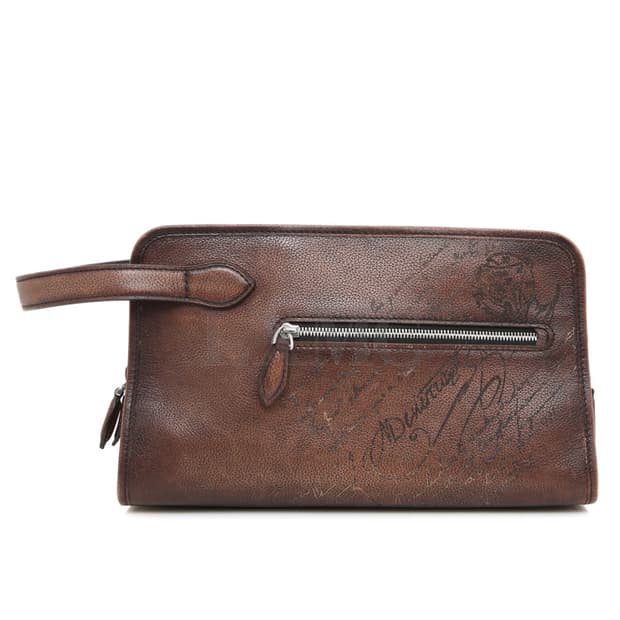 벨루티 클러치 베네치아 스크리토 모닝 토일렛 파우치 맨스백