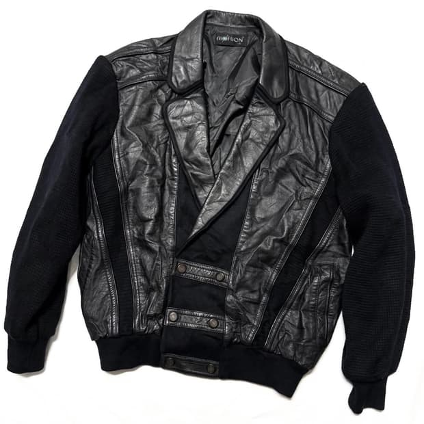 Morion - 레더 믹스드 자켓