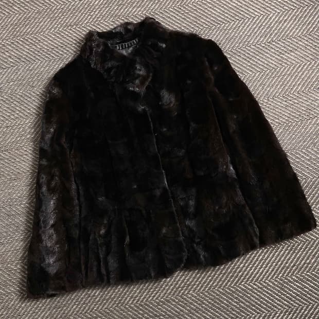 chatelaine 아카이브 우먼스 밍크 자켓 브라운y 4267