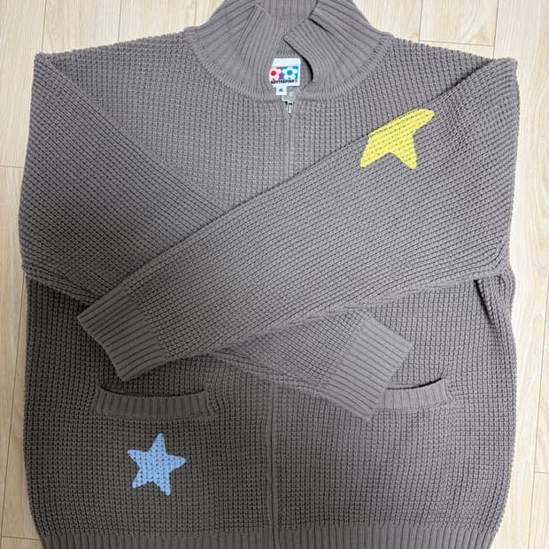 (XL)반디더핑크 니트집업