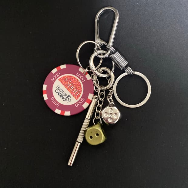 카지노 칩 & 메탈 다이스 키링