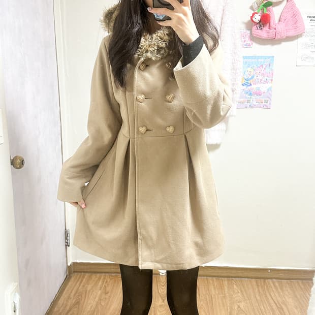 빈티지 라떼 퍼 코트 히메갸루 로걀 히메카지 오네갸루 공겜여주 리즈리사깔