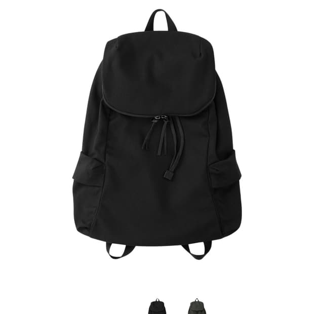 산산기어 플랩백팩 블랙 