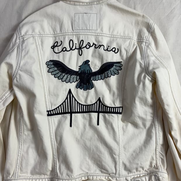 Levis Japan 리바이스 재팬 캘리포니아 자수 데님 트러커 자켓 L