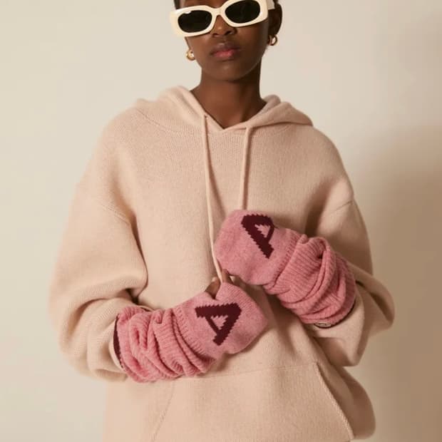 노앙 로고 패치 니트 워머