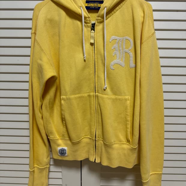 Ralph Lauren yellow hoody zip up