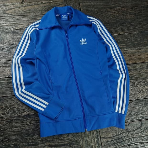 [아디다스] 유로파 져지 트랙탑 집업 자켓 블루 M18225