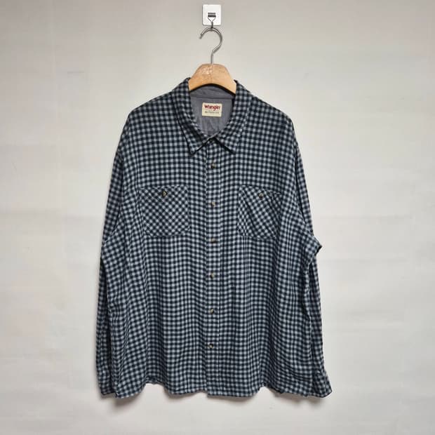랭글러Wrangler 코튼 체크 셔츠 2XL사이즈 - S296