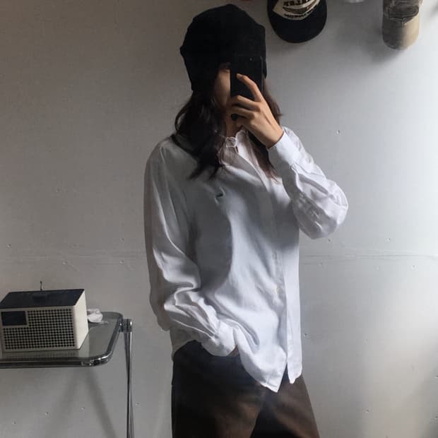라코스테 미니로고 코튼셔츠