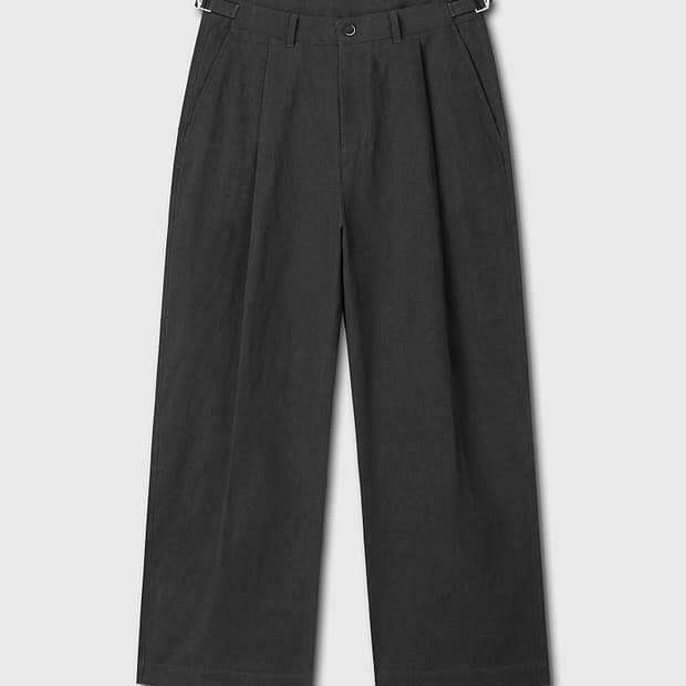 다이브인 VERN ONE TUCK WIDE CHINO 차콜 0