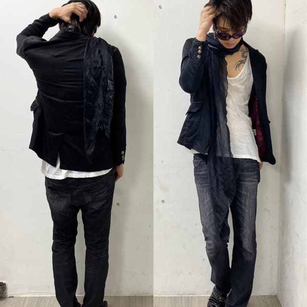 [In the Attic]Vkei Button Detail Blazer