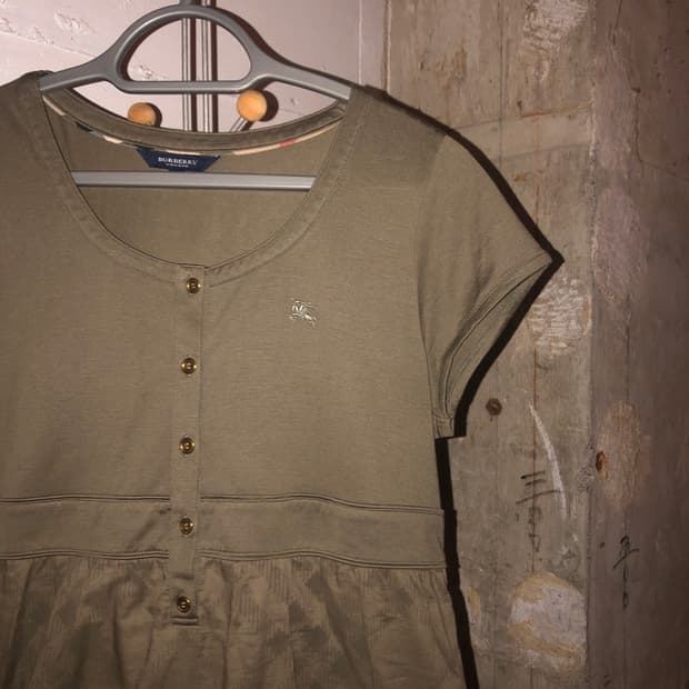 Burberry Blue Label Check Tiered Top