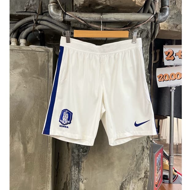 니이키 국대 선수 지급용 하프 팬츠 화이트 M #csz4071 