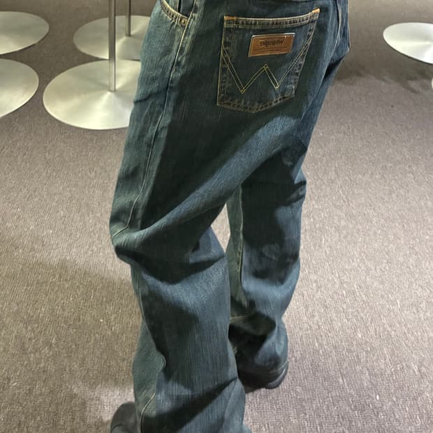 31)랭글러 빈티지 일자핏 워싱 데님팬츠