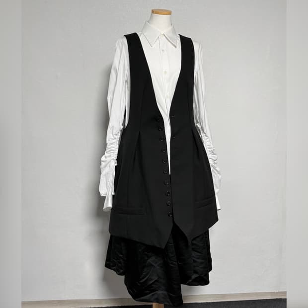 24ss 느와케이니노미야 꼼데가르송 롱베스트 m