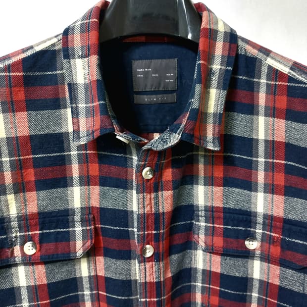 ZARA 자라 플란넬 셔츠 105