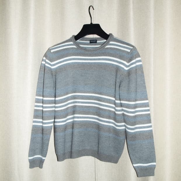 HOMME Merino Wool Stripe Knit