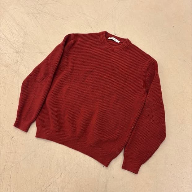 인템포무드 버건디 니트