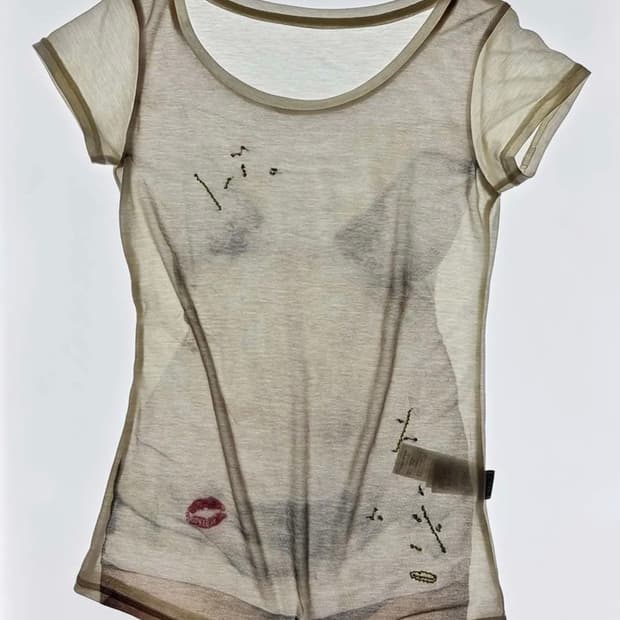 Wet Sheer Tee White