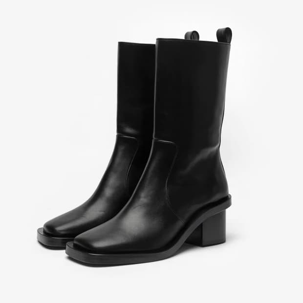 스튜디오니콜슨 스퀘어토 레더 부츠