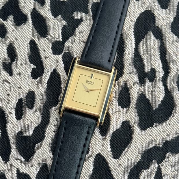 80s 빈티지 세이코 탱크쿼츠 희귀