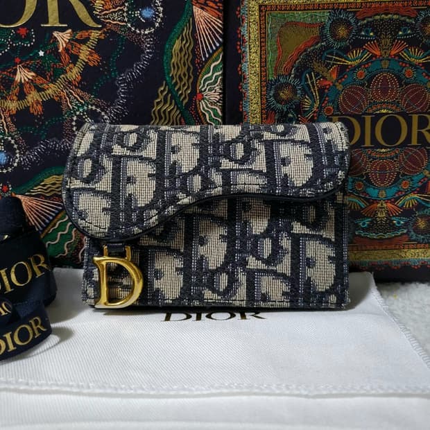 [풀구성] 디올 오블리크 새들 카드지갑 