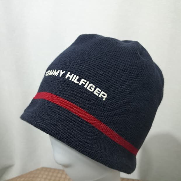 타미힐피거 00s 대만판 스트라이프 니트 비니 P2020