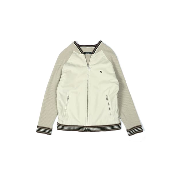 Burberry black label knit zip-up