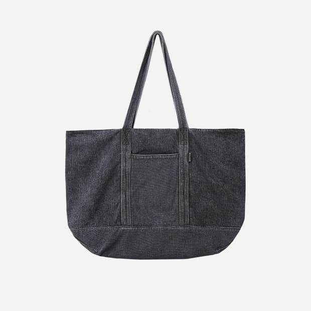 999휴머니티 BIG DENIM TOTE BAG(black)